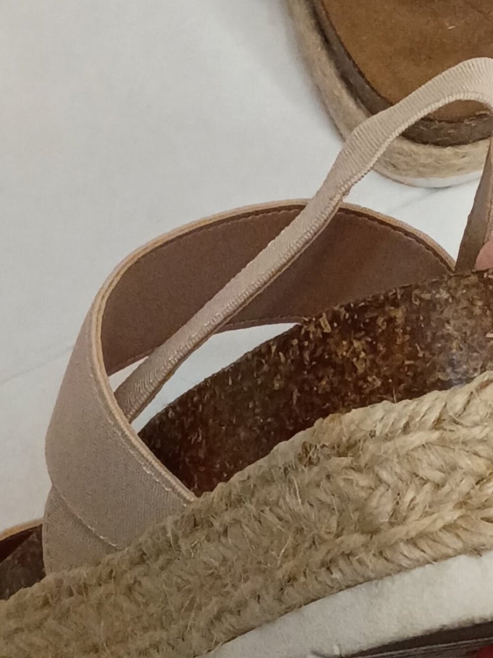 Madden Girl Cybell Nude Espadrille Platform Sandals Women's Size 7.5M - Picture 6 of 8